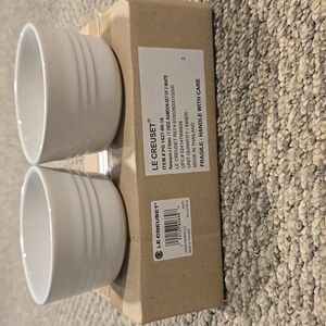 Le Creuset Classic White Ramekin Pair